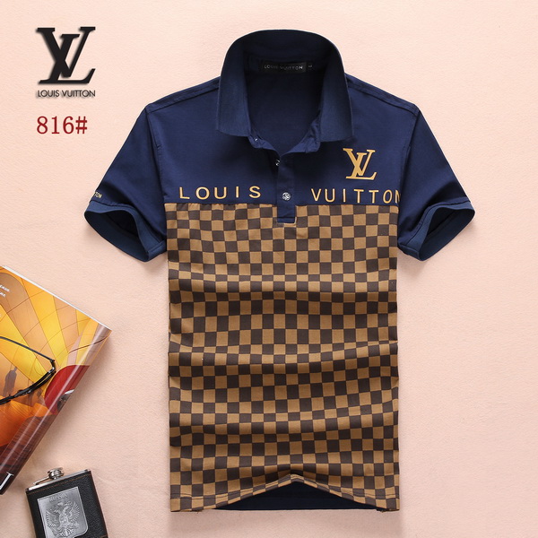 Louis Vuitton POLO shirts men-LV61812A